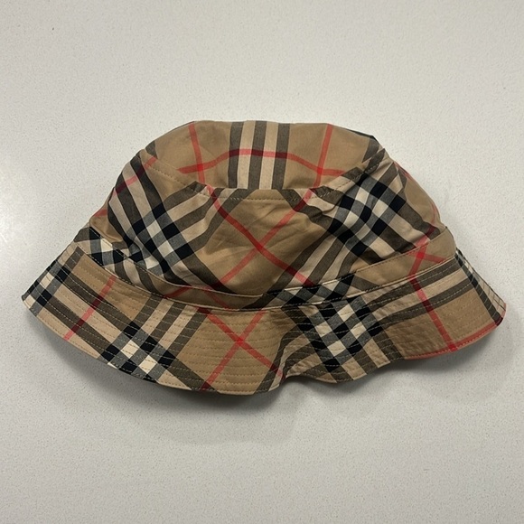 Burberry Kids Check Bucket Hat - Picture 3 of 6